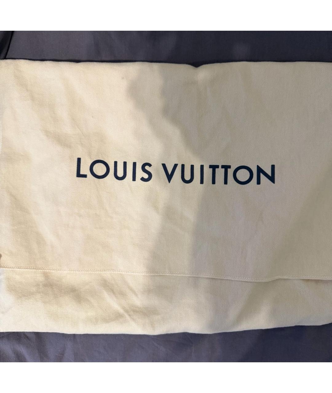 LOUIS VUITTON Коричневая кожаная сумка с короткими ручками, фото 8