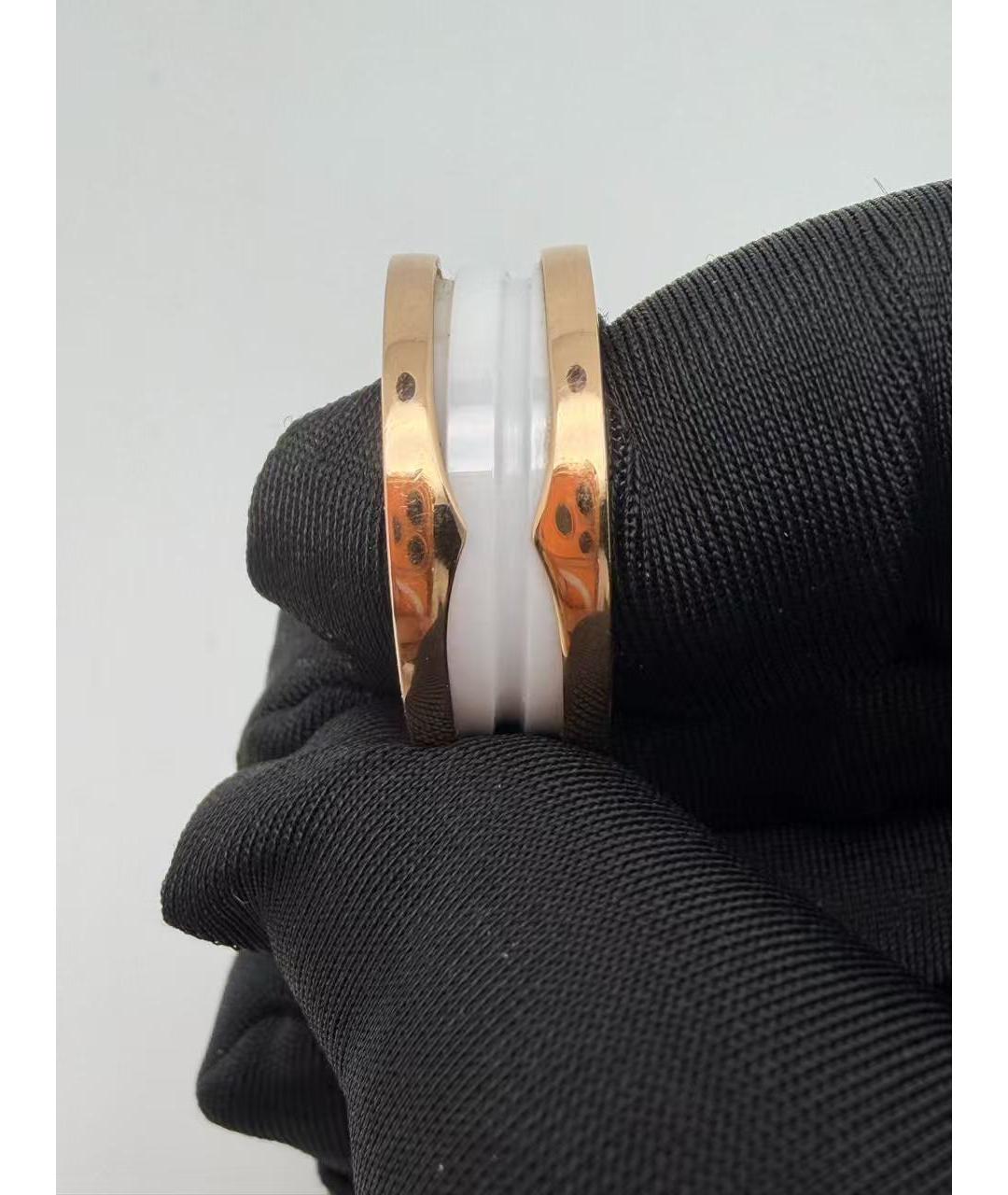 BVLGARI Белое кольцо из розового золота, фото 2