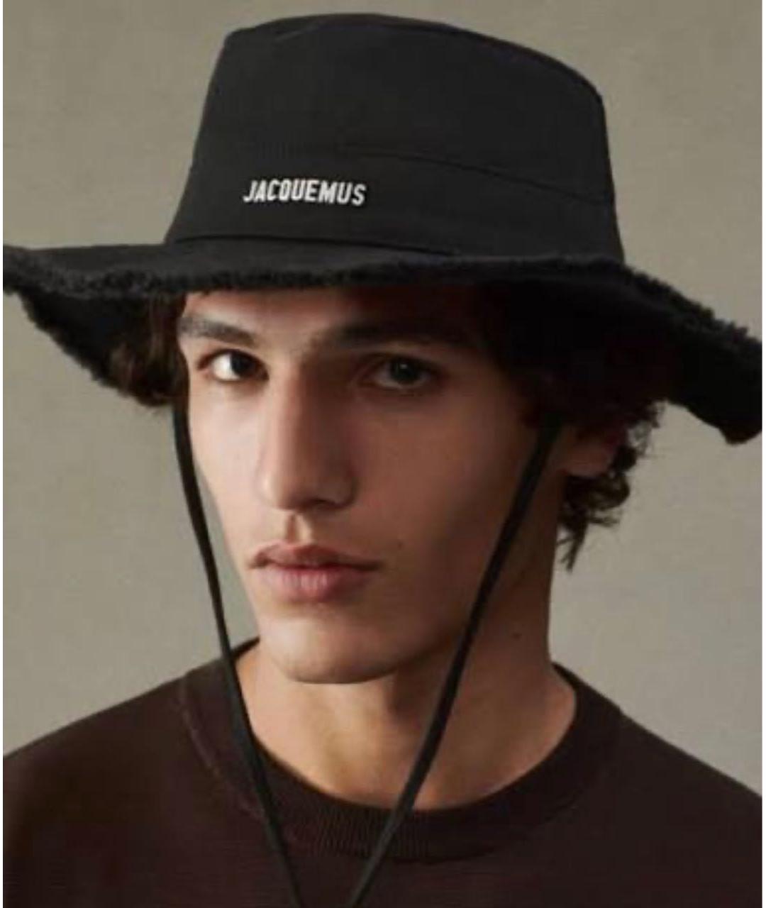 JACQUEMUS Черная хлопковая панама, фото 8