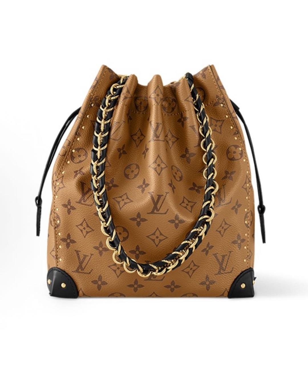 LOUIS VUITTON Коричневая сумка тоут, фото 9