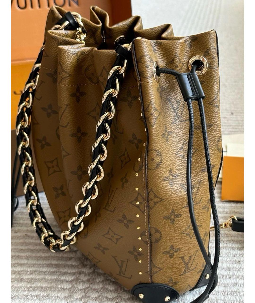 LOUIS VUITTON Коричневая сумка тоут, фото 8