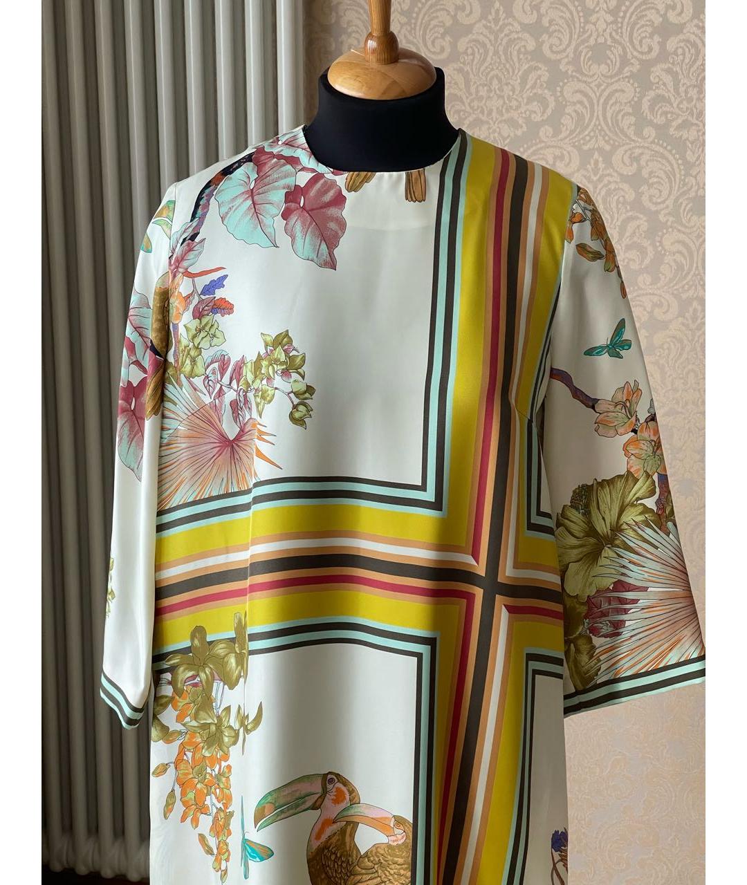 ETRO Мульти шелковое повседневное платье, фото 4