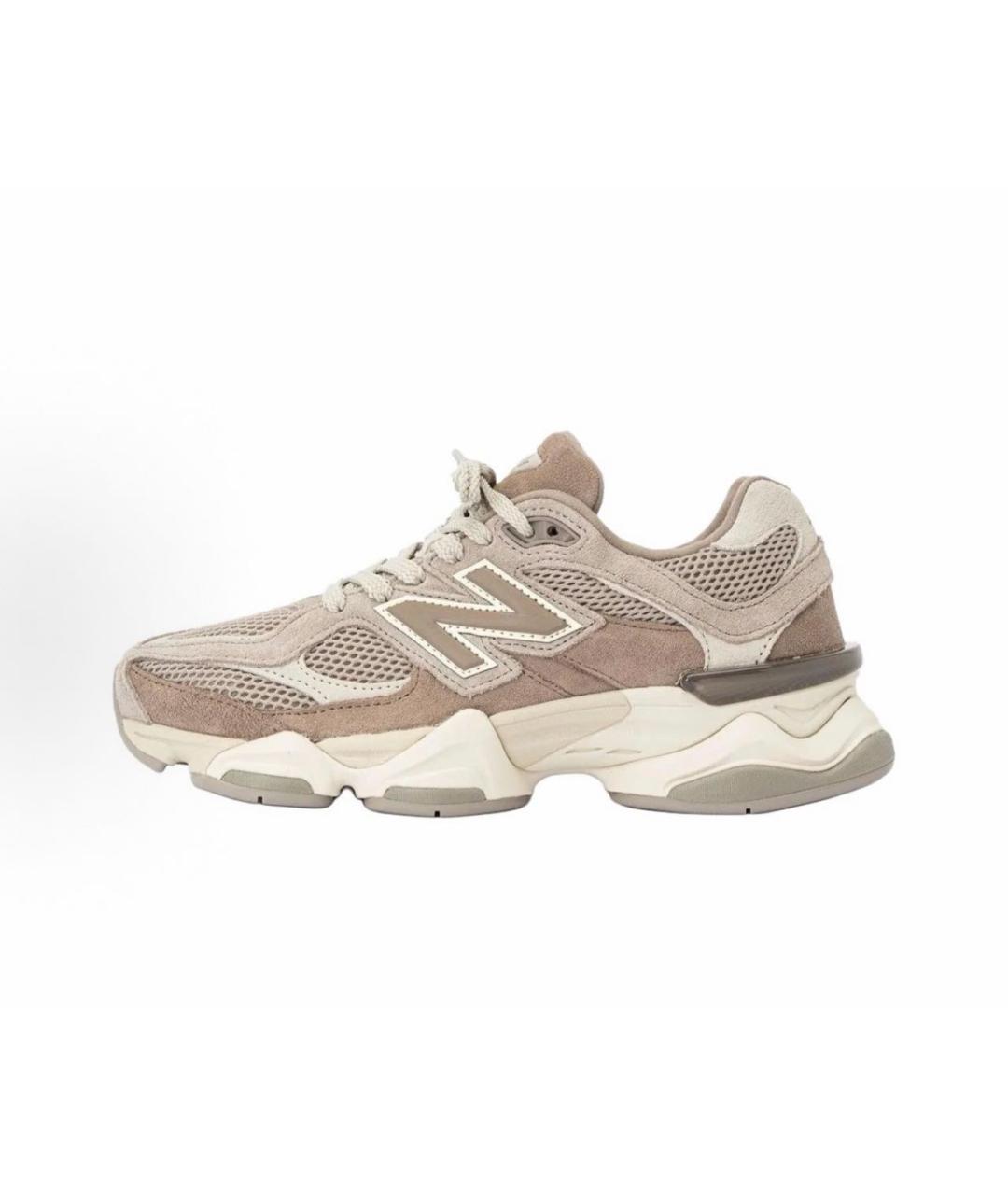 NEW BALANCE Бежевые замшевые низкие кроссовки / кеды, фото 8