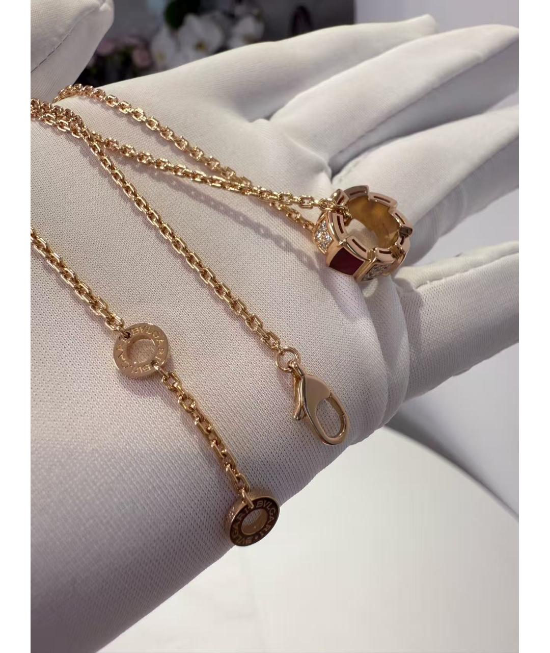 BVLGARI Золотое колье из розового золота, фото 3