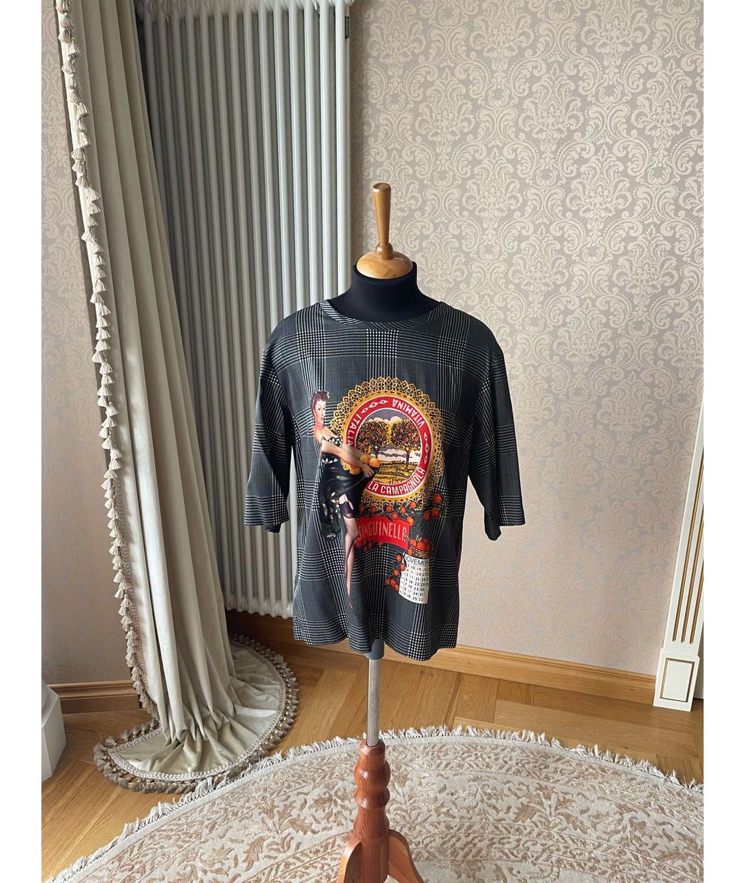 DOLCE&GABBANA Мульти вискозная футболка, фото 5
