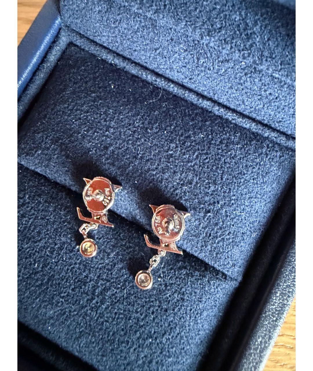 LOUIS VUITTON Белые серьги из белого золота, фото 2