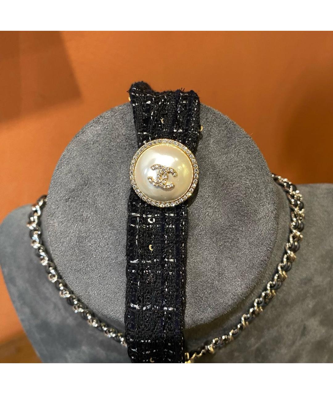 CHANEL Черный чокер, фото 2