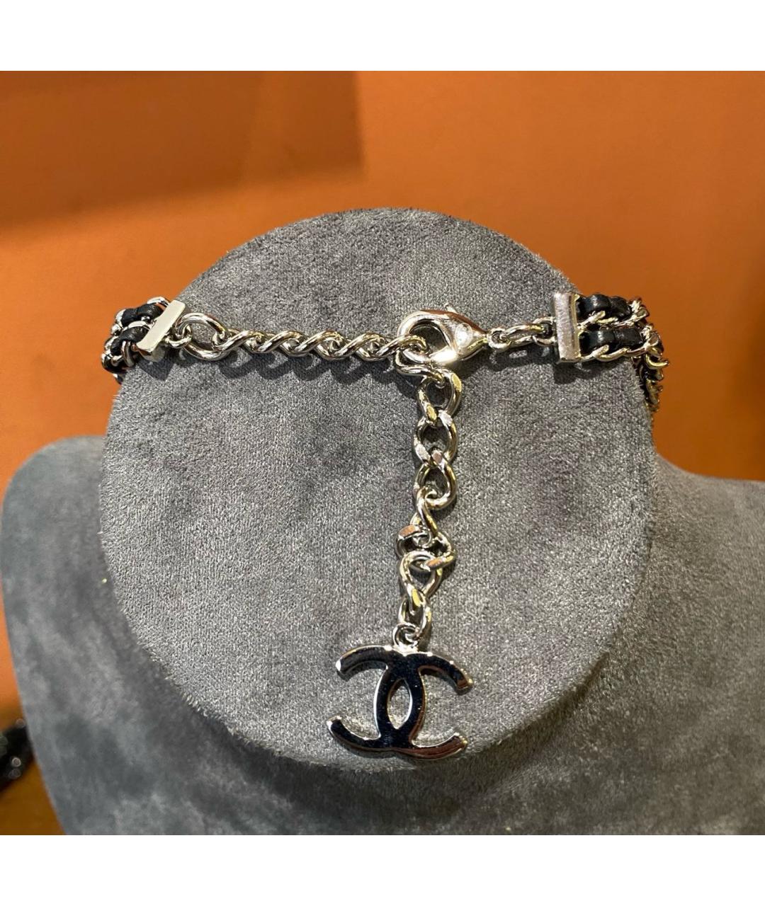 CHANEL Черный чокер, фото 6