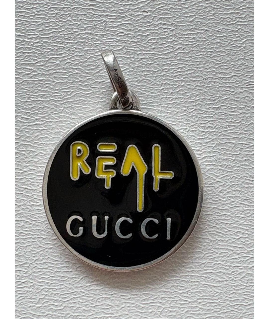 GUCCI Черное серебряное колье, фото 7