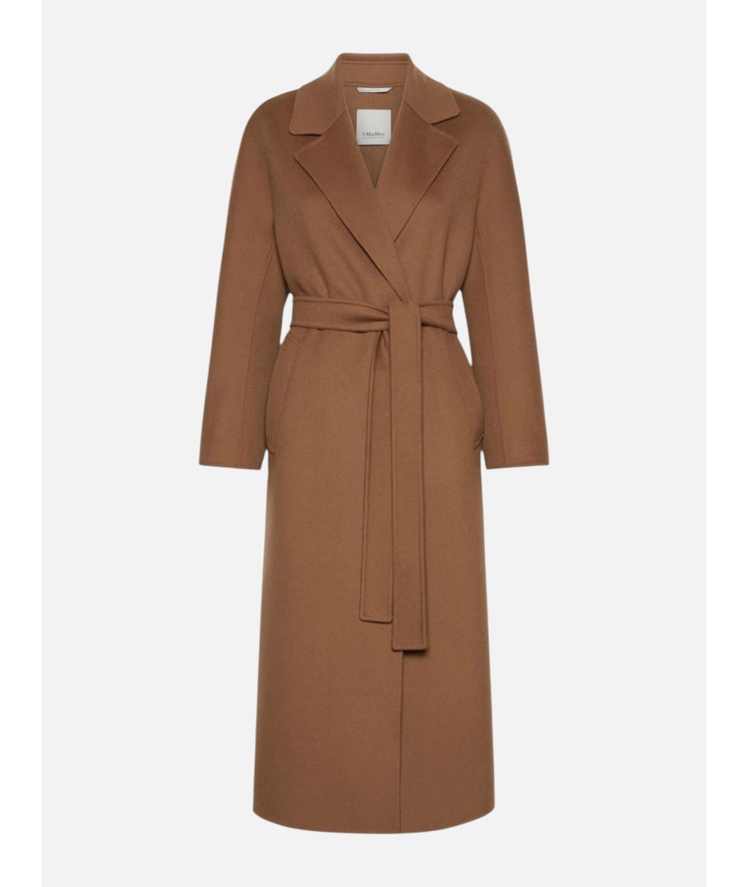 'S MAX MARA Бежевое шерстяное пальто, фото 1