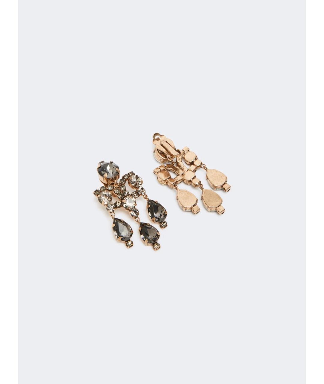 'S MAX MARA Серые металлические серьги, фото 3