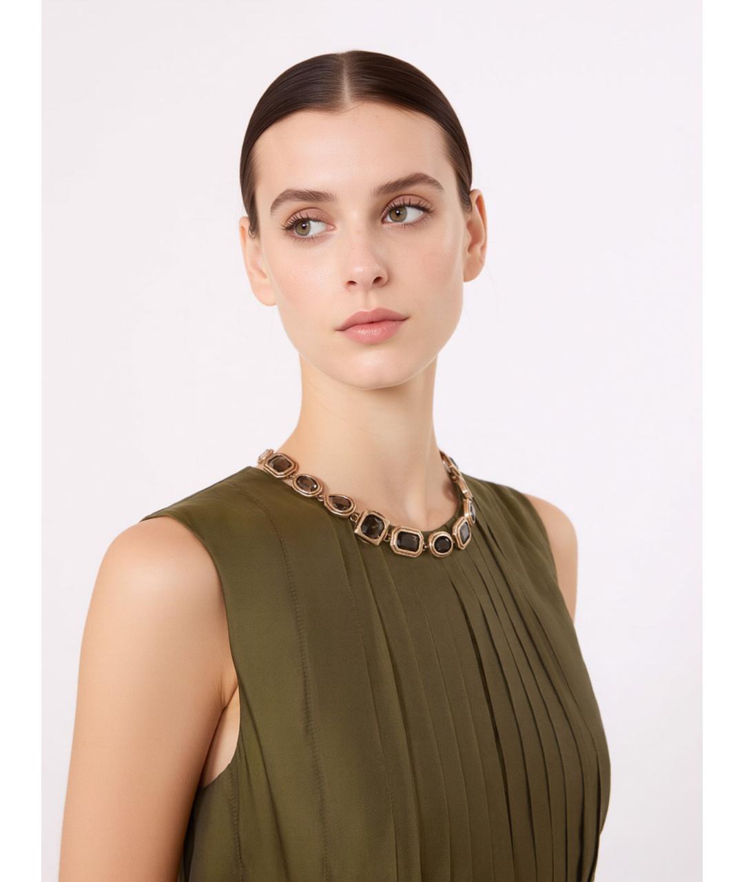 'S MAX MARA Серое металлическое колье, фото 3