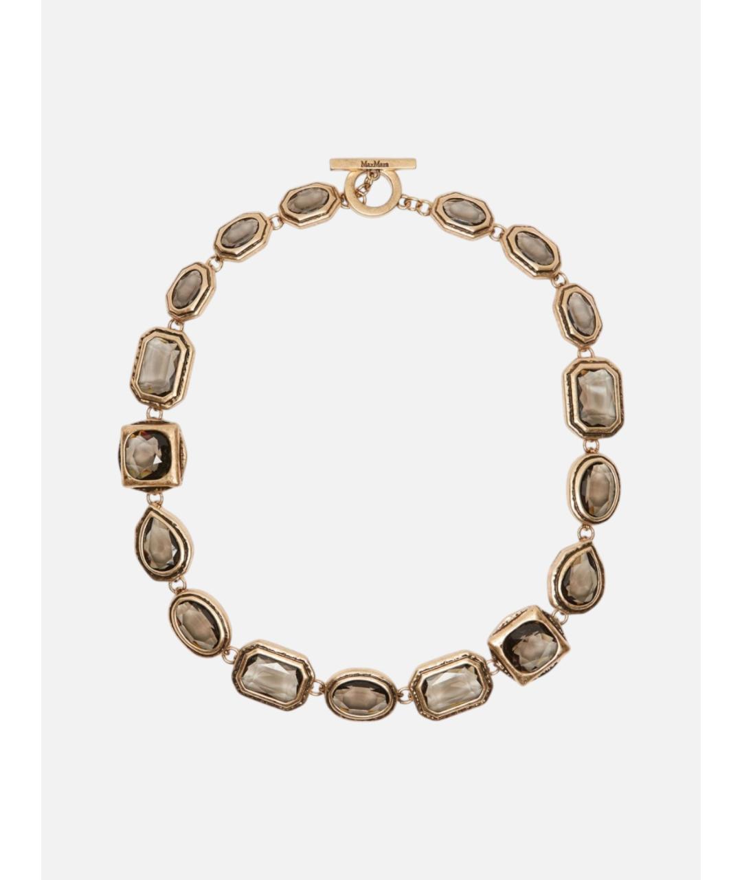 'S MAX MARA Серое металлическое колье, фото 1