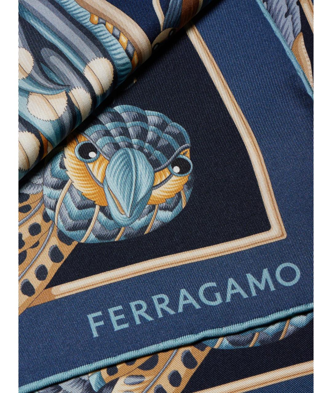 FERRAGAMO Мульти шелковый шарф, фото 3