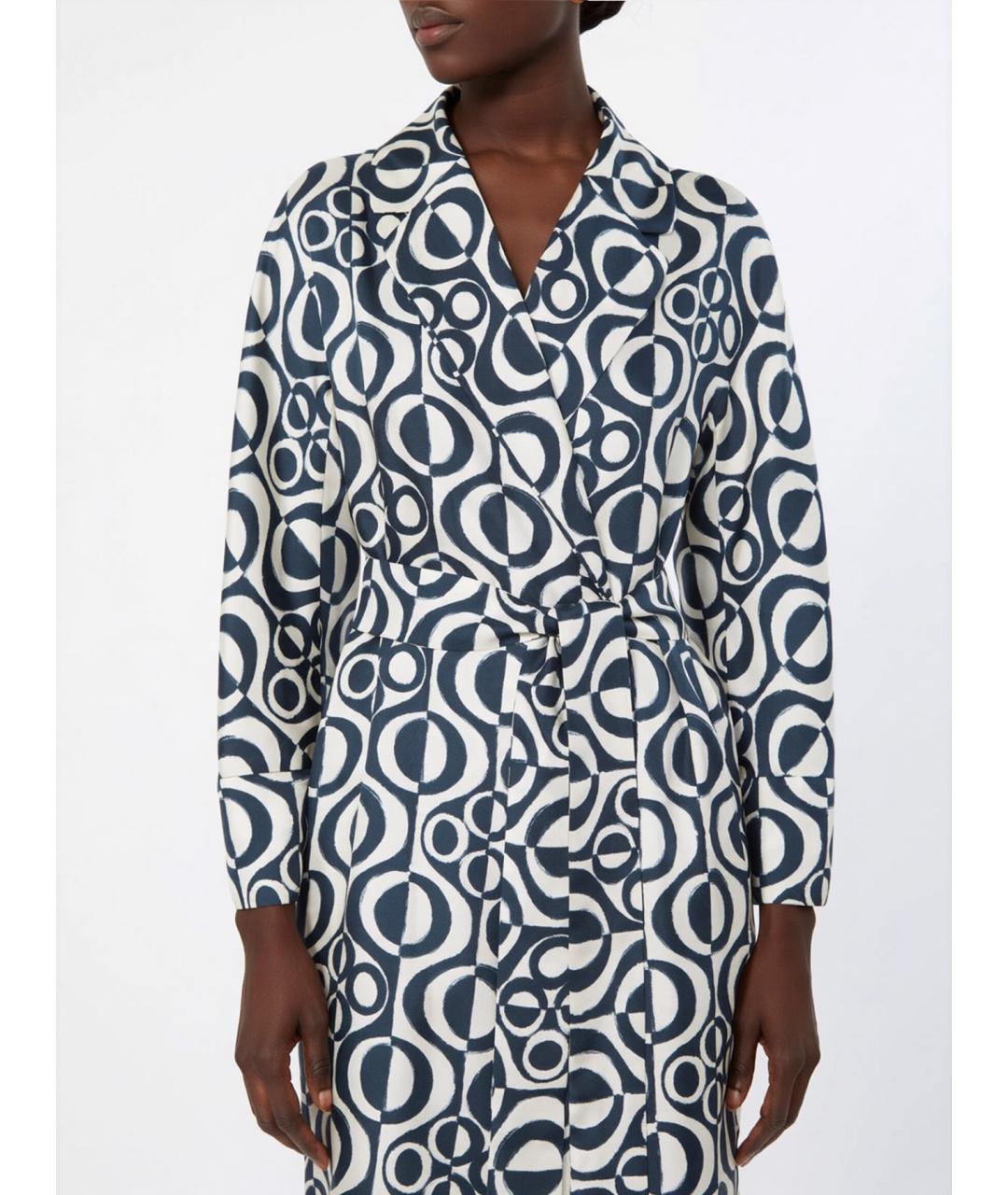 'S MAX MARA Мульти шелковое повседневное платье, фото 5