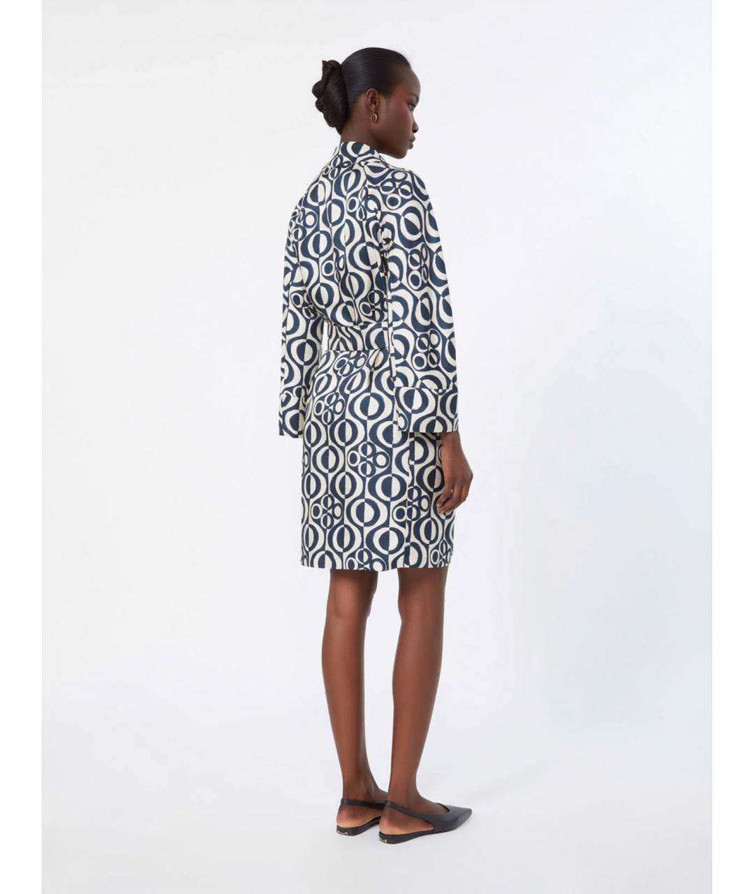 'S MAX MARA Мульти шелковое повседневное платье, фото 4