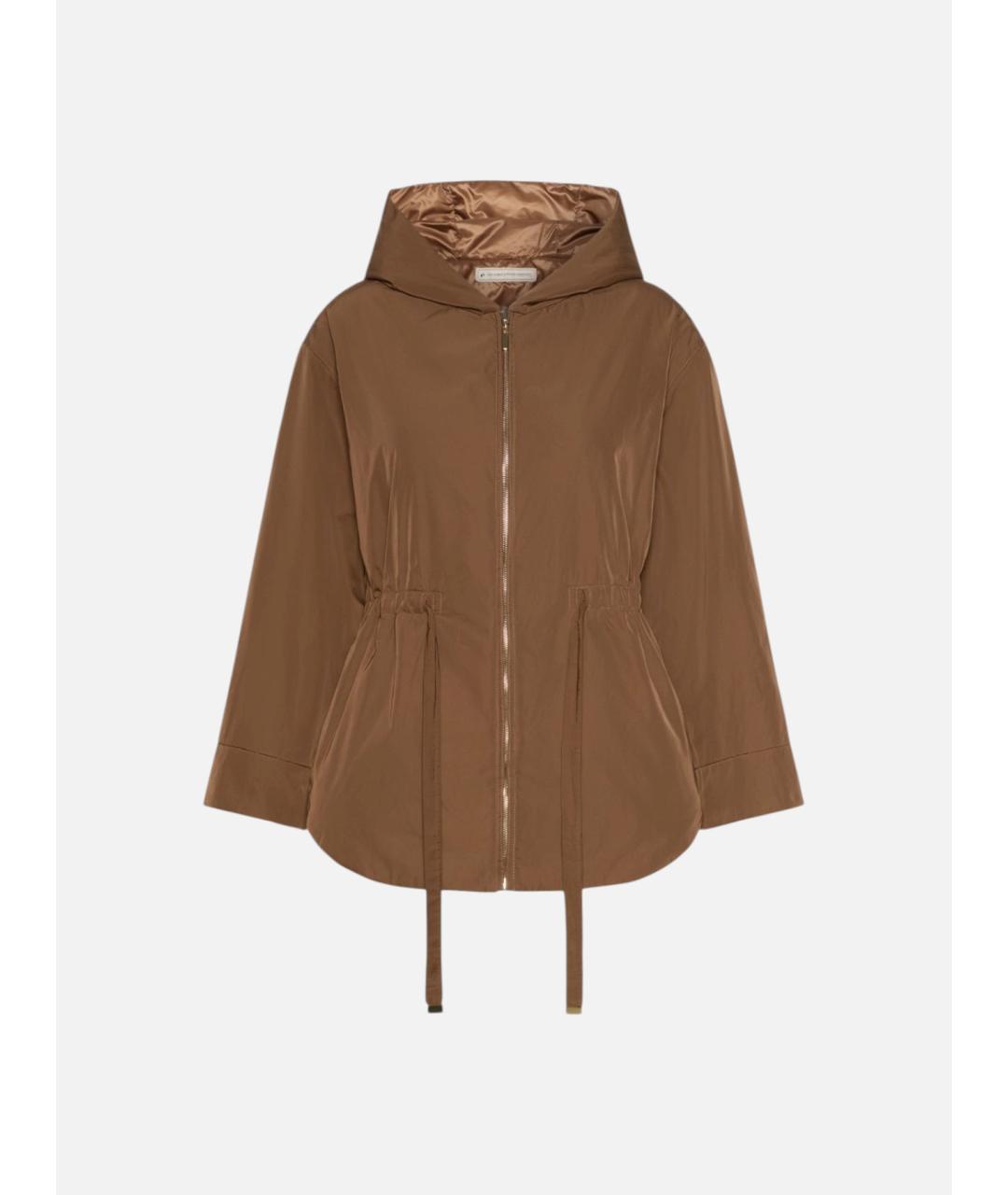 'S MAX MARA Коричневая полиэстеровая парка, фото 1