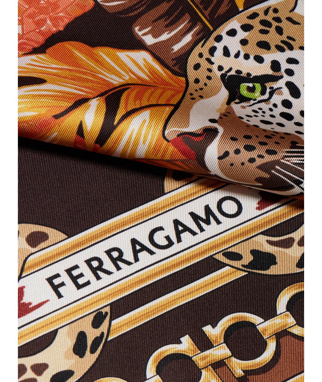 FERRAGAMO Мульти шелковый шарф, фото 3