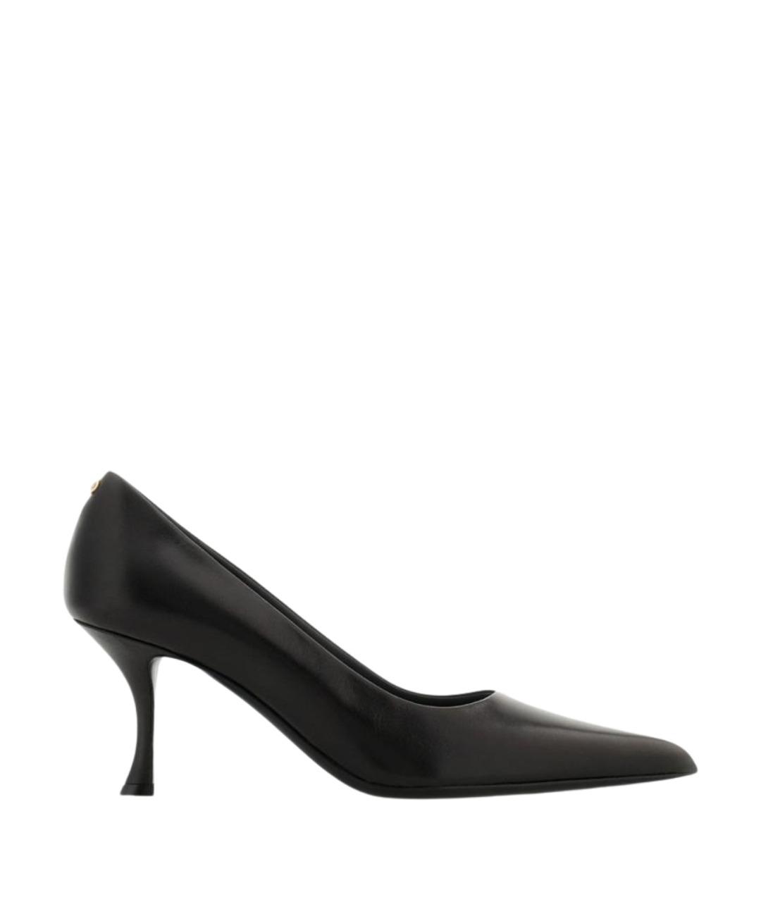 FERRAGAMO Черные кожаные туфли, фото 1