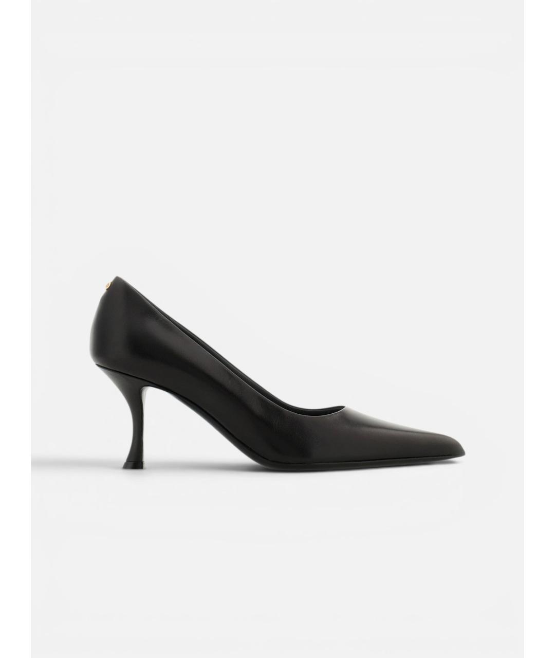 FERRAGAMO Черные кожаные туфли, фото 1