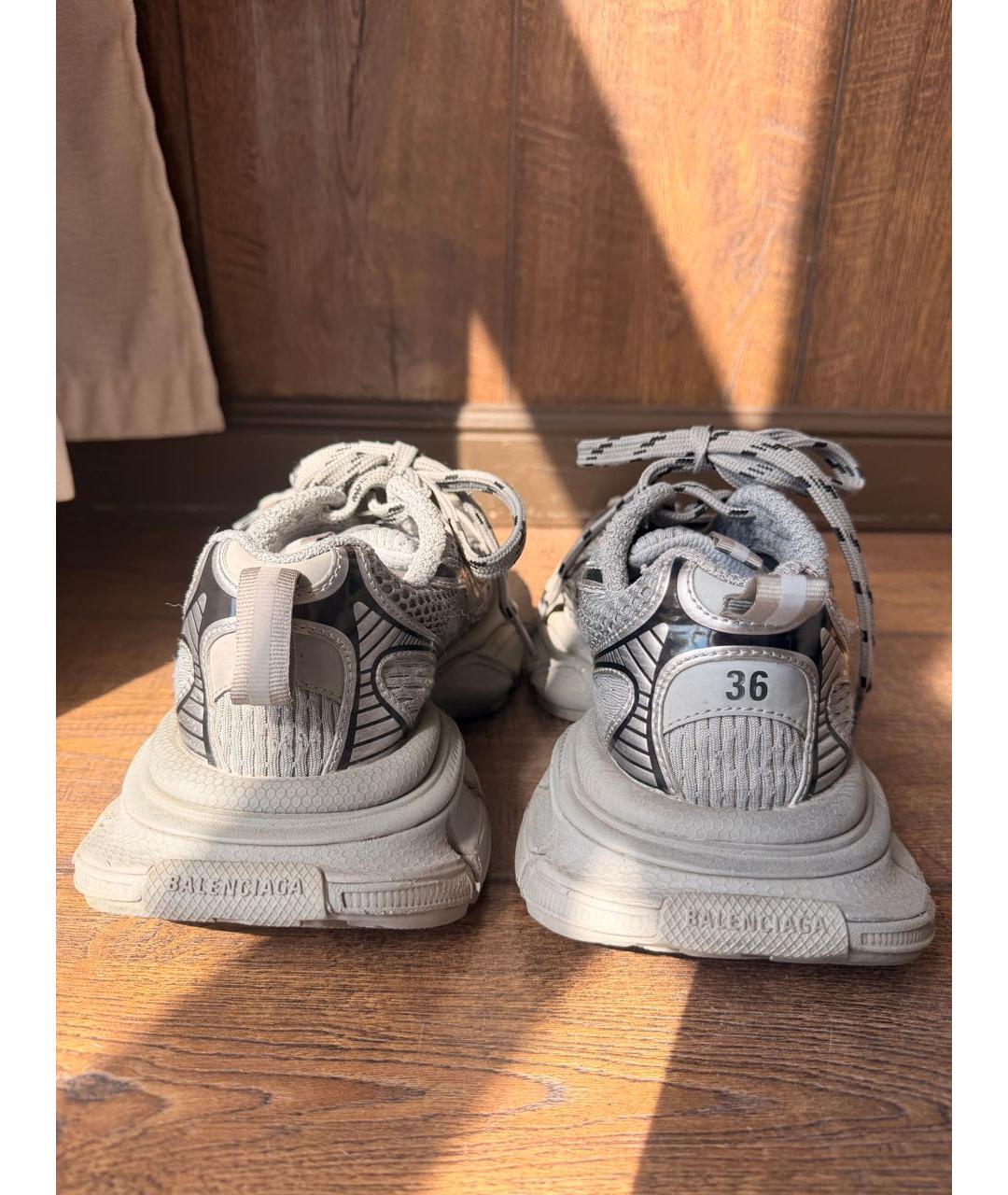 BALENCIAGA Серые текстильные кроссовки, фото 3