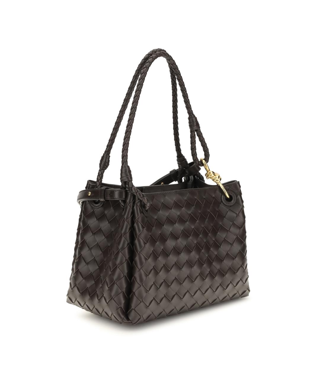 BOTTEGA VENETA Коричневая кожаная сумка тоут, фото 2
