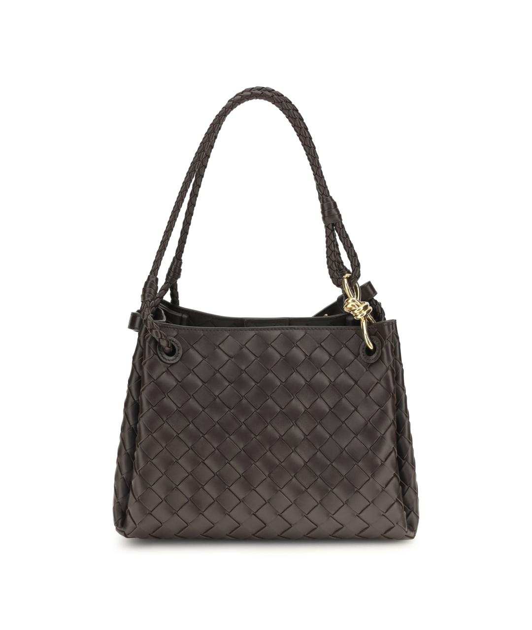 BOTTEGA VENETA Коричневая кожаная сумка тоут, фото 1