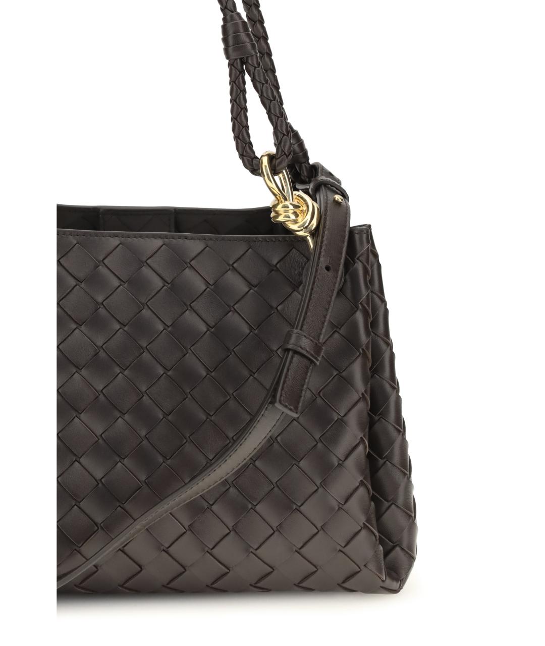 BOTTEGA VENETA Коричневая кожаная сумка тоут, фото 4