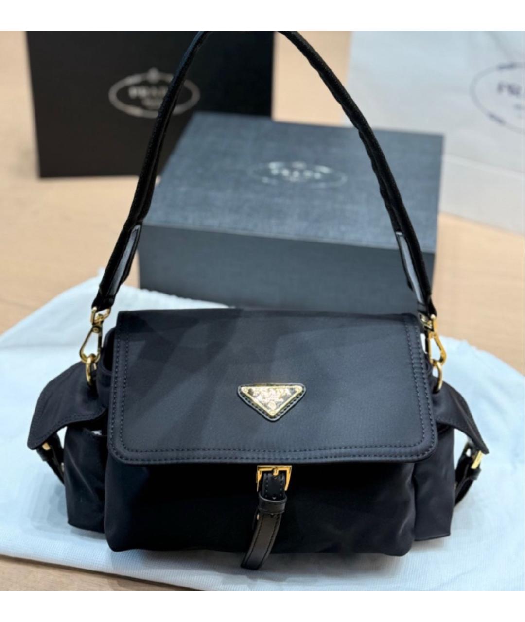PRADA Черная сумка через плечо, фото 4