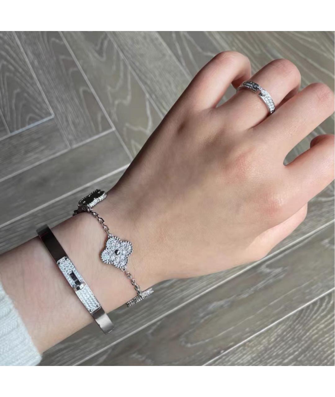 HERMES Серебряный браслет из белого золота, фото 4