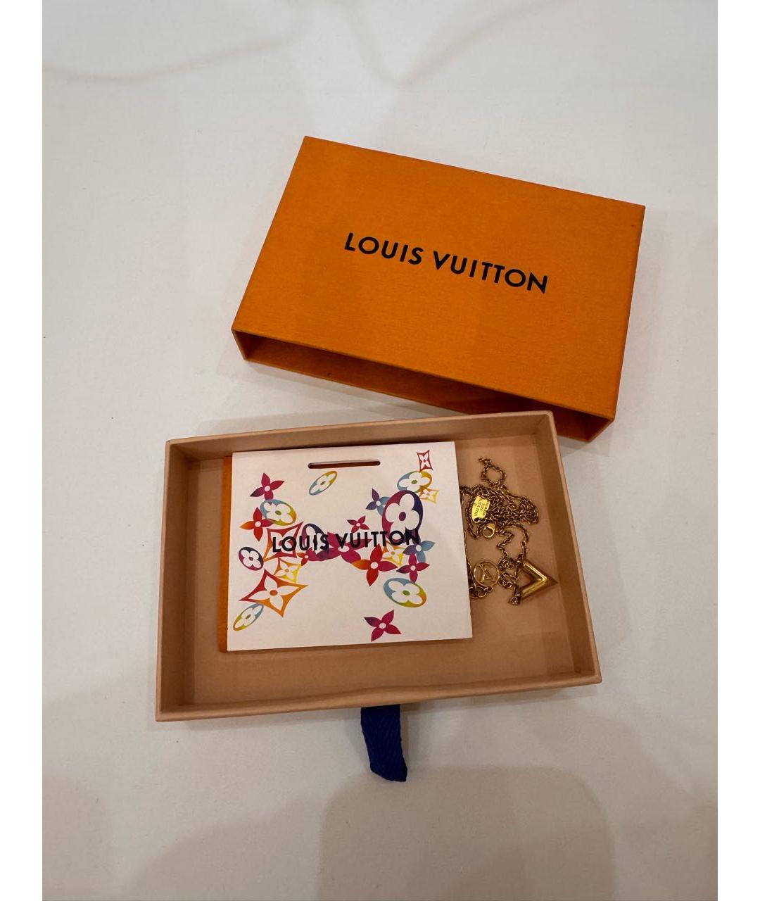 LOUIS VUITTON Золотое металлическое колье, фото 3