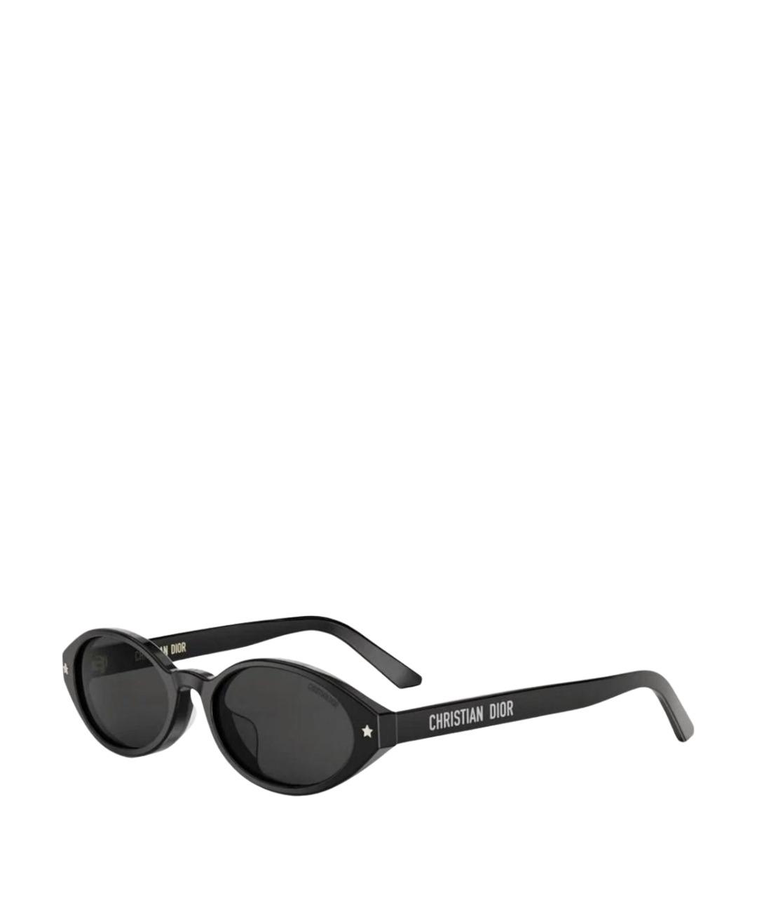 CHRISTIAN DIOR Черные пластиковые солнцезащитные очки, фото 1