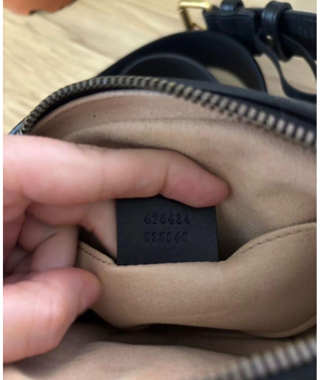 GUCCI Черная кожаная поясная сумка, фото 5
