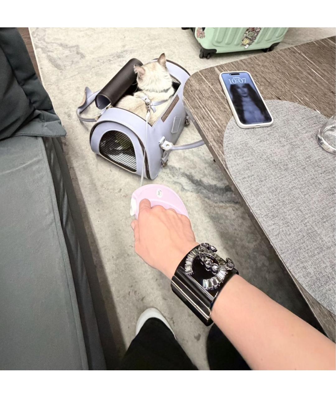 CHANEL Черный браслет, фото 6