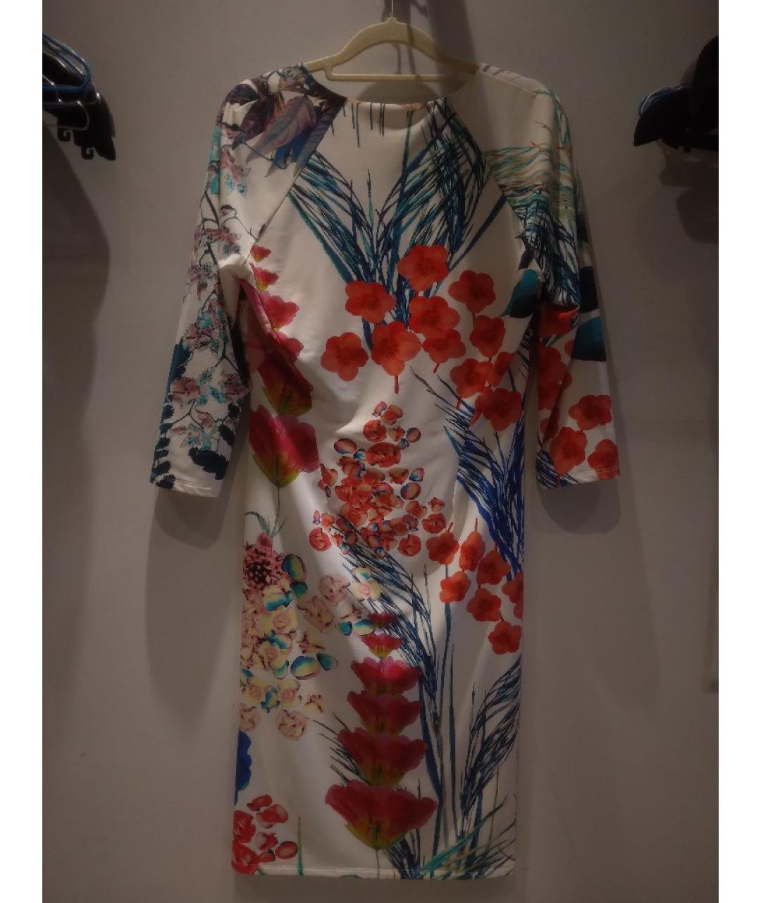 ROBERTO CAVALLI Мульти полиамидовое коктейльное платье, фото 4