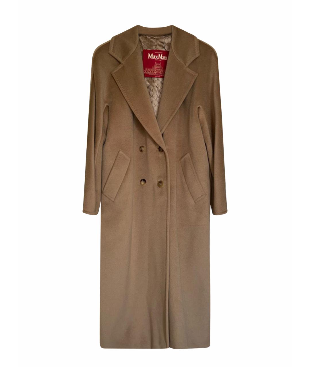 MAX MARA Бежевое шерстяное пальто, фото 1