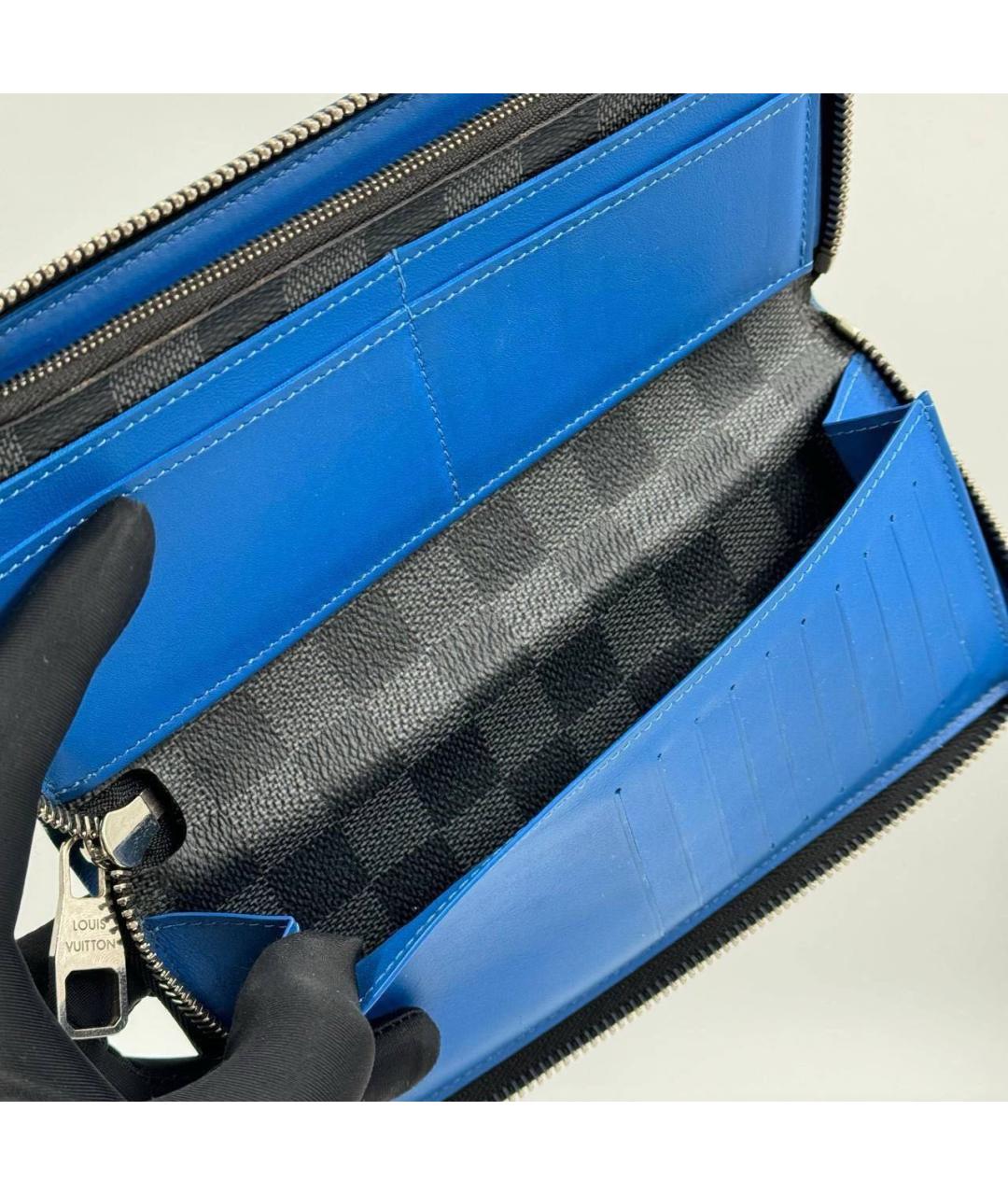 LOUIS VUITTON Антрацитовый кошелек, фото 4