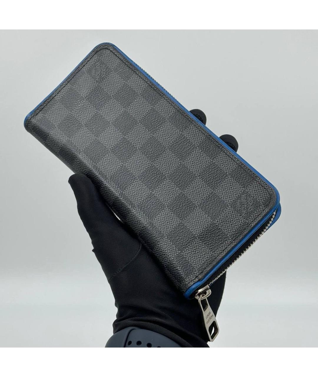 LOUIS VUITTON Антрацитовый кошелек, фото 2