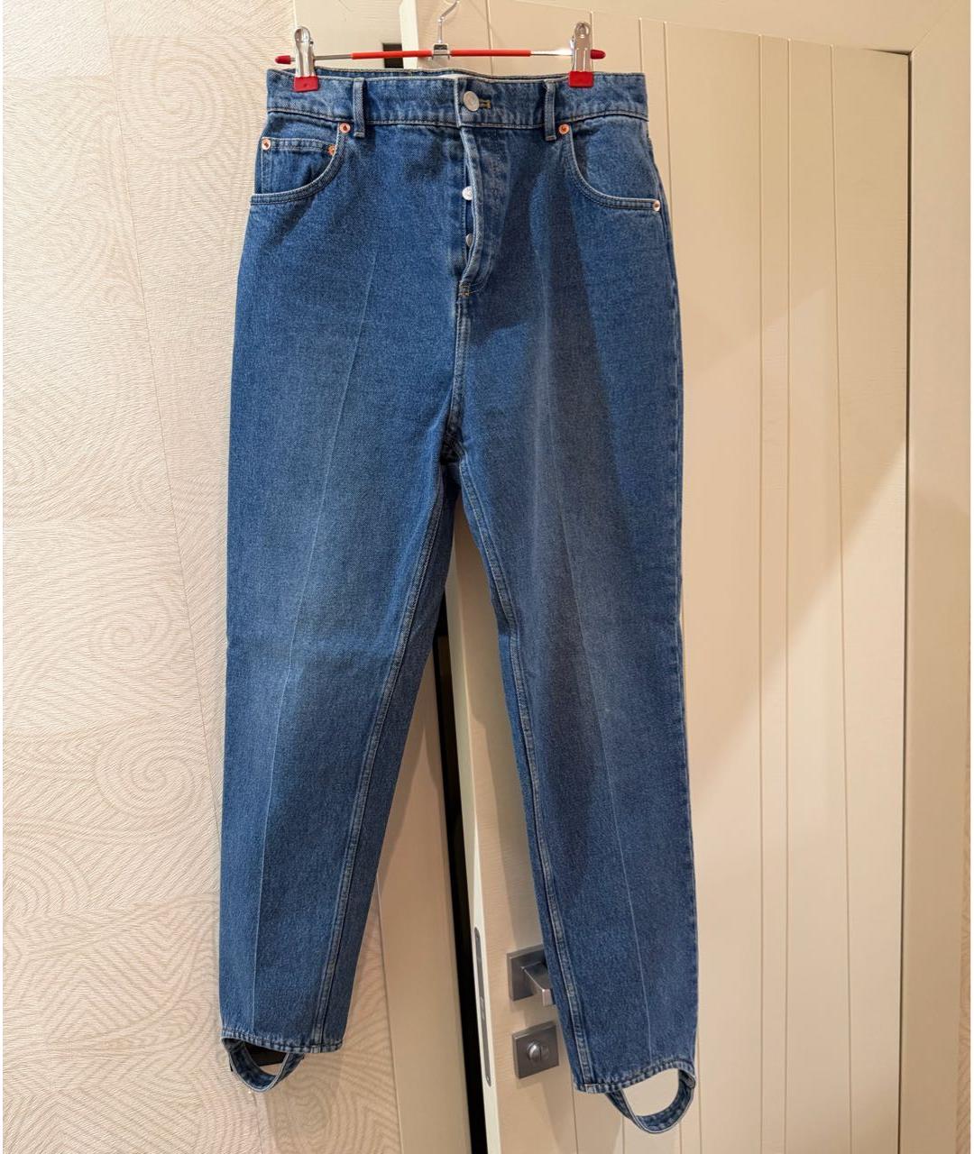 BALENCIAGA Синие хлопковые прямые джинсы, фото 6