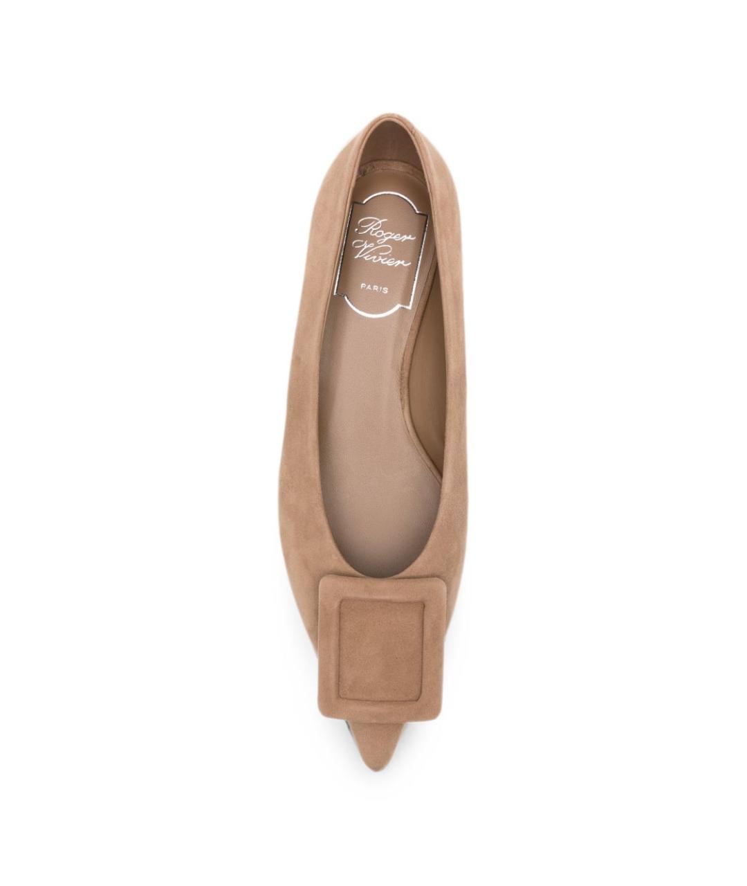 ROGER VIVIER Коричневые балетки, фото 3