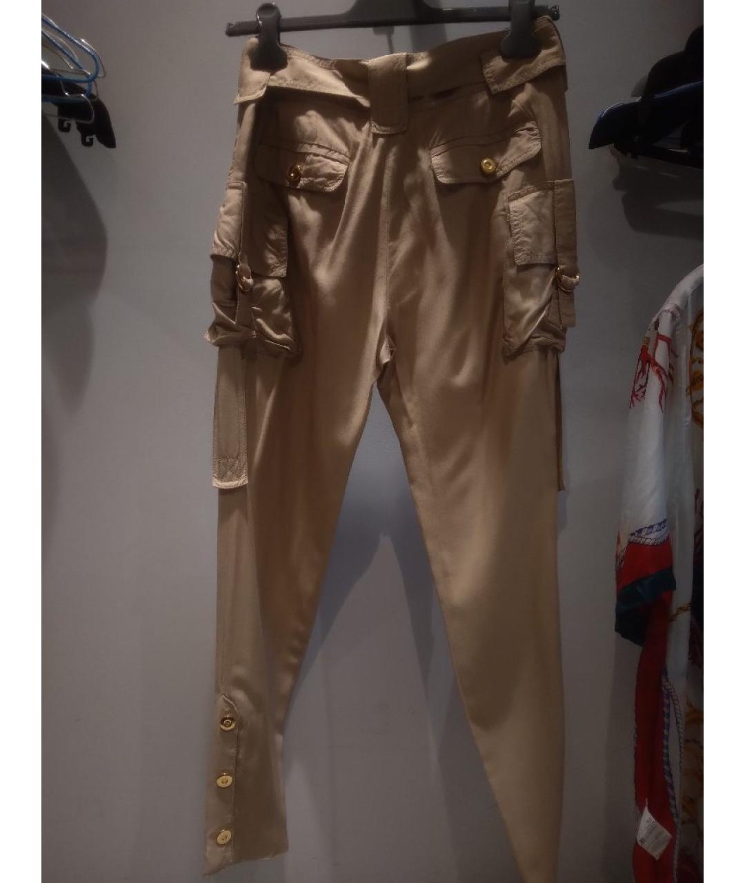 GUCCI Бежевые вискозные капри, фото 3