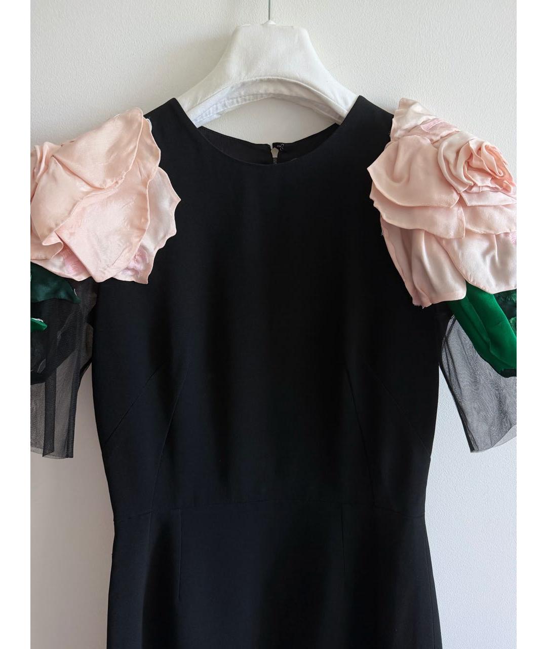 DOLCE&GABBANA Черное вискозное коктейльное платье, фото 3