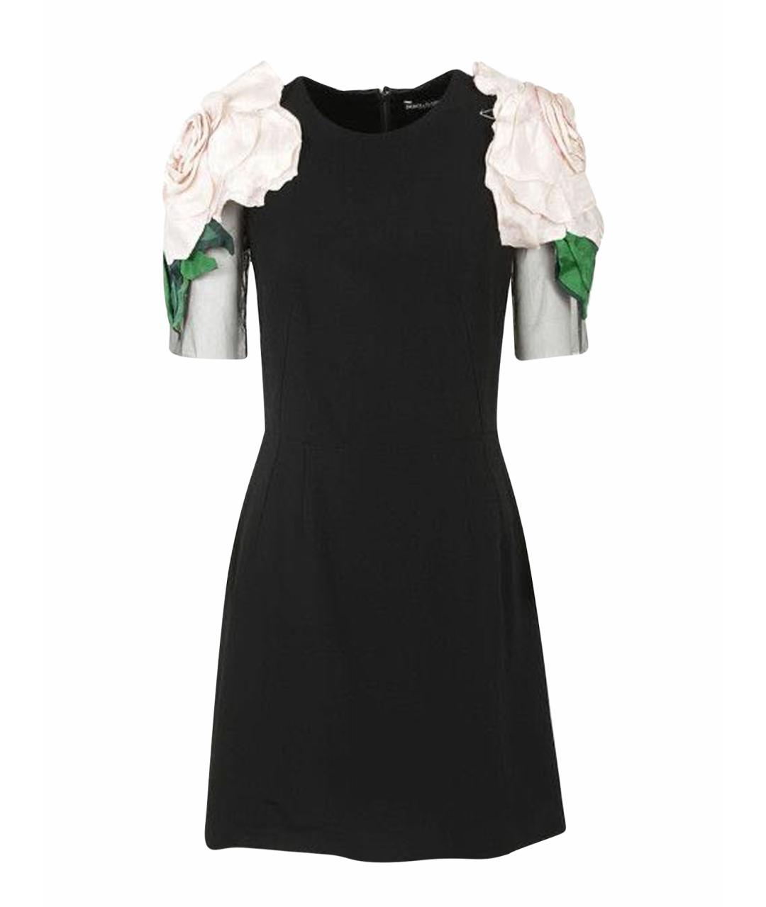 DOLCE&GABBANA Черное вискозное коктейльное платье, фото 1