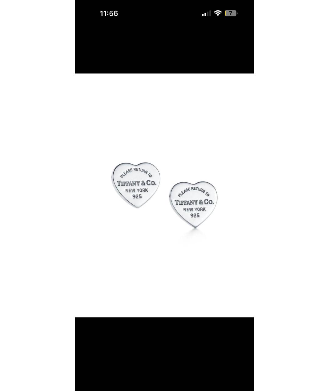 TIFFANY&CO Серебряные серебряные серьги, фото 5