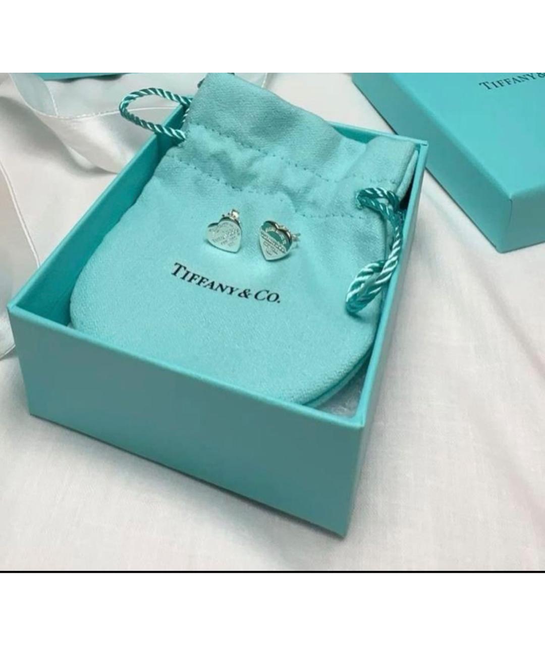 TIFFANY&CO Серебряные серебряные серьги, фото 2