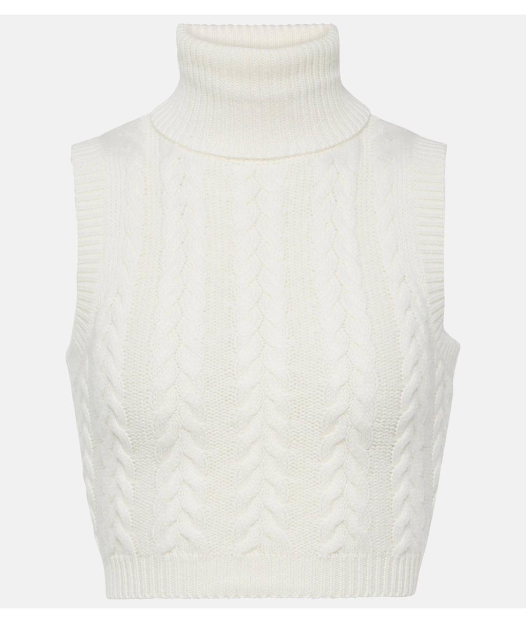 MAX MARA Белый кашемировый джемпер / свитер, фото 10