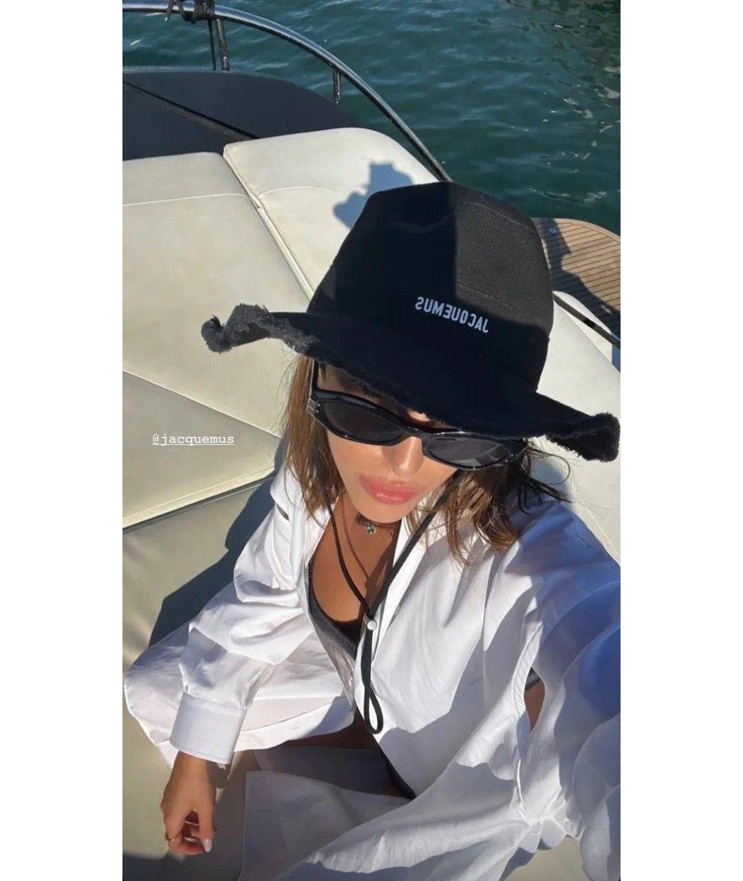 JACQUEMUS Черная хлопковая панама, фото 4