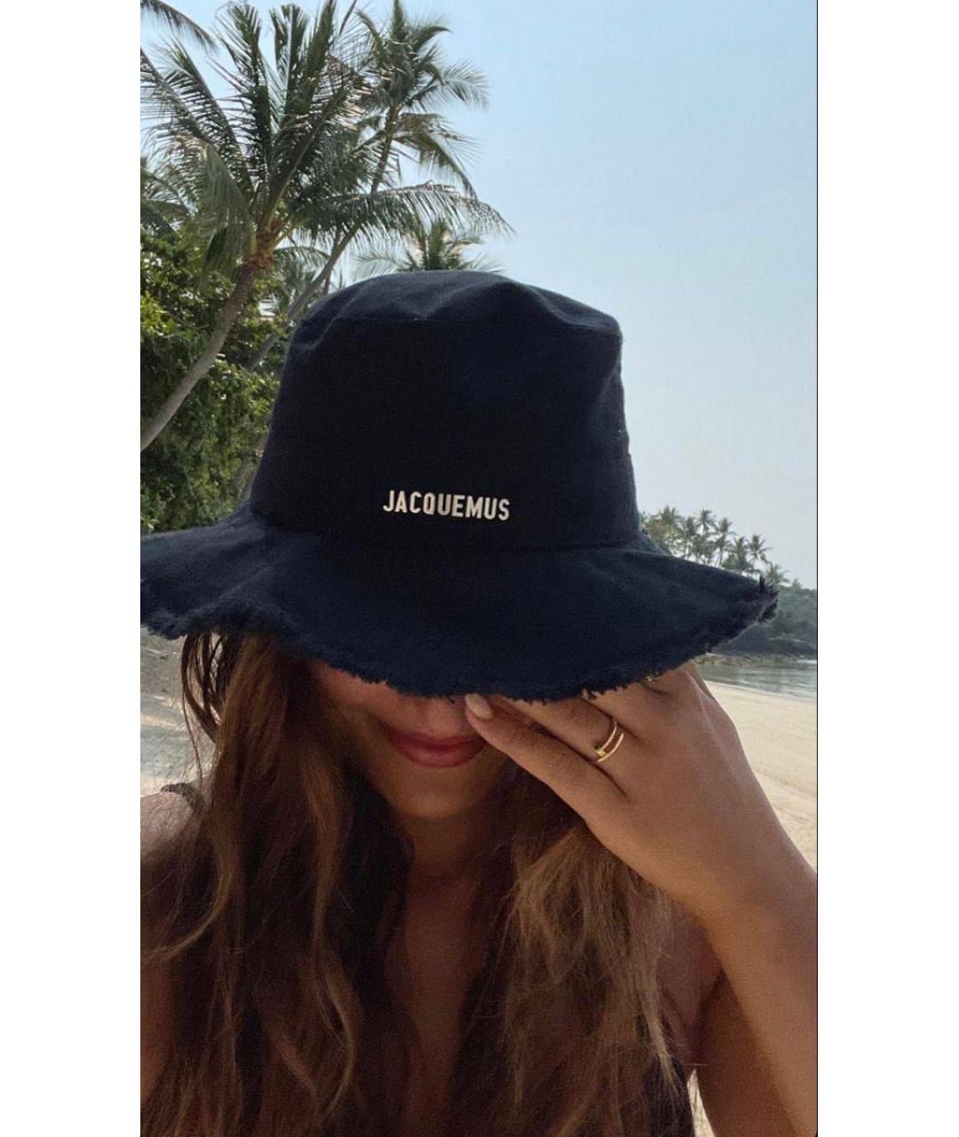 JACQUEMUS Черная хлопковая панама, фото 2