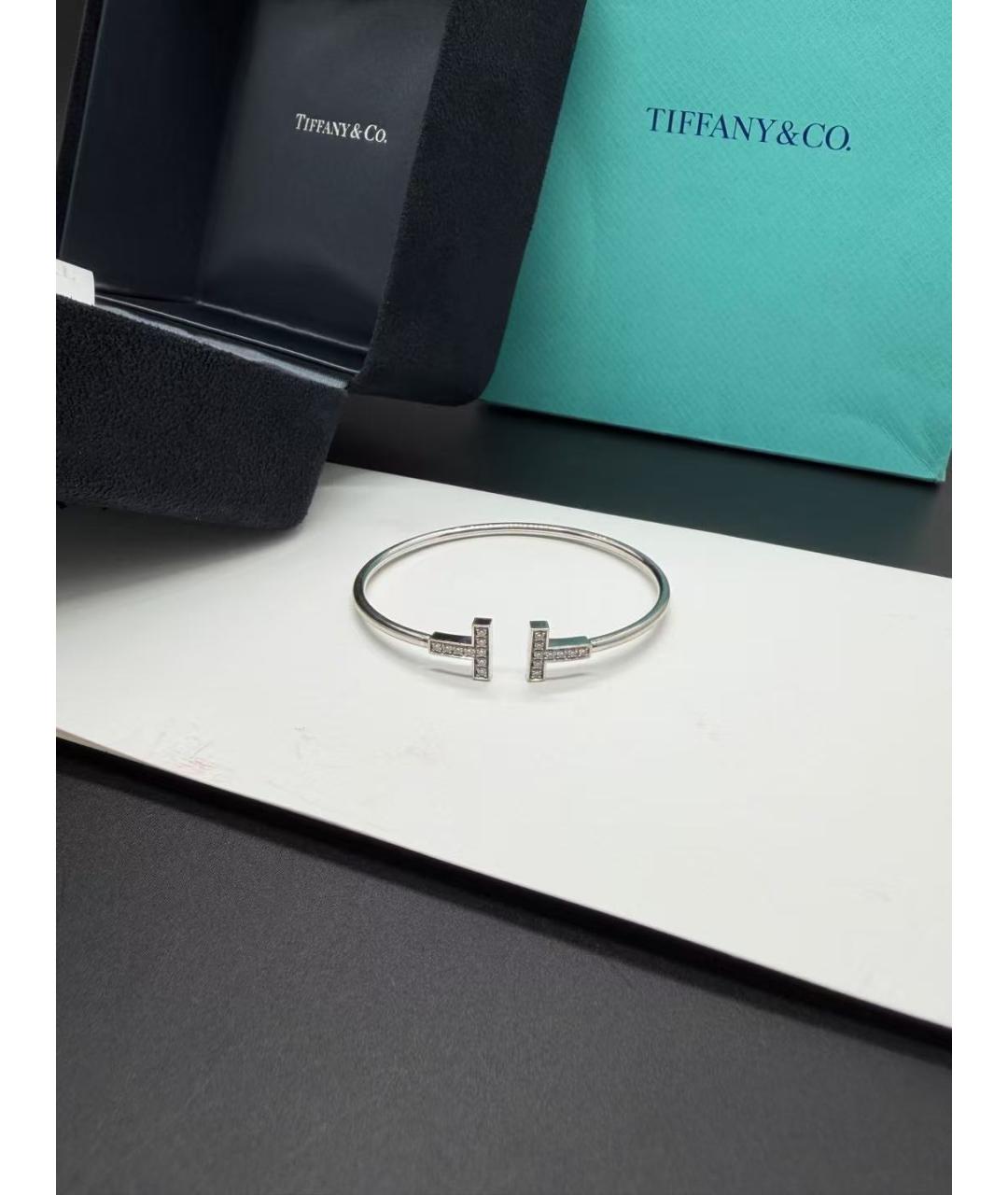 TIFFANY&CO Серебряный браслет из белого золота, фото 2