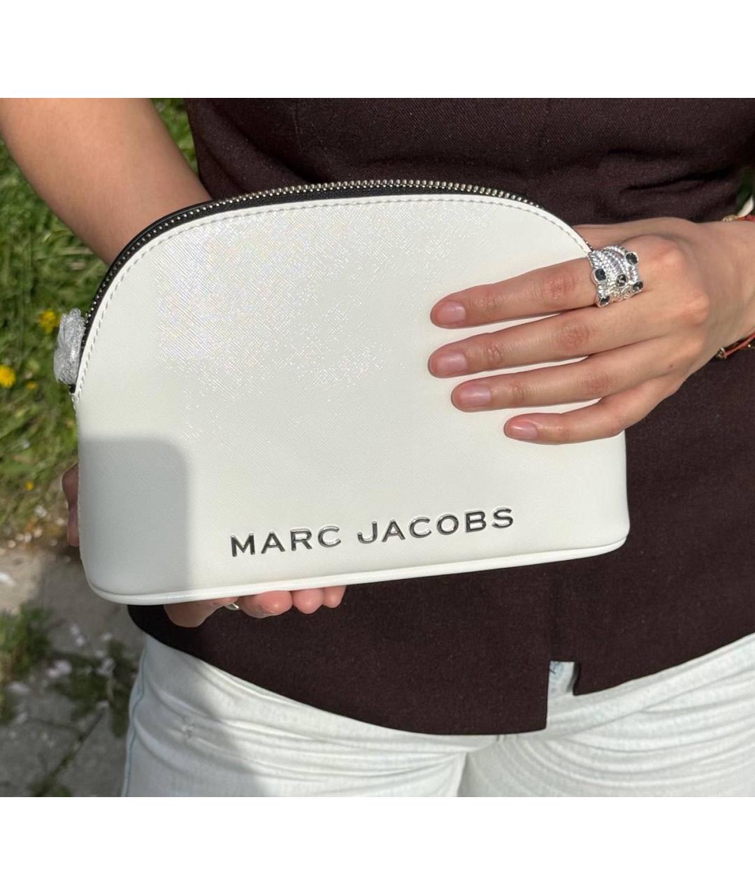 MARC JACOBS Белая кожаная сумка через плечо, фото 3